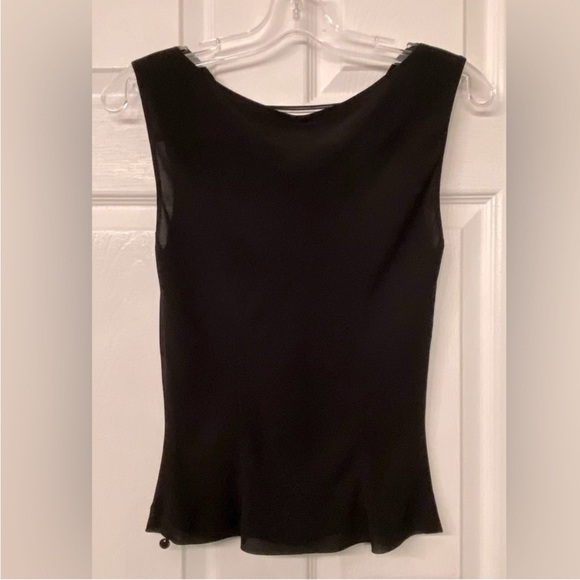 Ted Baker Black Ruched Sleeveless Tank Top - Picture 2 of 5
